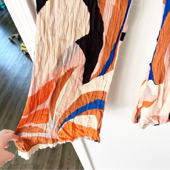 True Destinations Pants Women's Large Abstract Geo Hippie Retro Boho - Picture 4 of 9